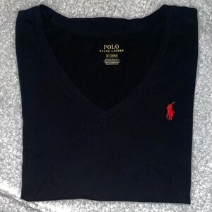 Womens Polo Ralph Lauren V-Neck Pony T-Shirt